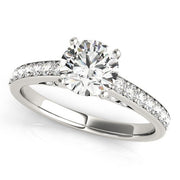 Bids.com 14k White Gold Single Row Prong Set Diamond Engagement Ring (1 3/8 cttw) Rings White Smoke 3 / White Gold,3.5 / White Gold,4 / White Gold,4.5 / White Gold,5 / White Gold,5.5 / White Gold,6 / White Gold,6.5 / White Gold,7 / White Gold,7.5 / White Gold,8 / White Gold,8.5 / White Gold,9 / White Gold