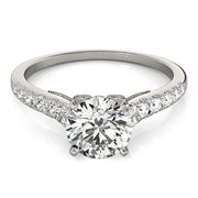 Bids.com 14k White Gold Diamond Engagement Ring With Single Row Band (1 3/4 cttw) Rings White Smoke 3 / White Gold,3.5 / White Gold,4 / White Gold,4.5 / White Gold,5 / White Gold,5.5 / White Gold,6 / White Gold,6.5 / White Gold,7 / White Gold,7.5 / White Gold,8 / White Gold,8.5 / White Gold,9 / White Gold