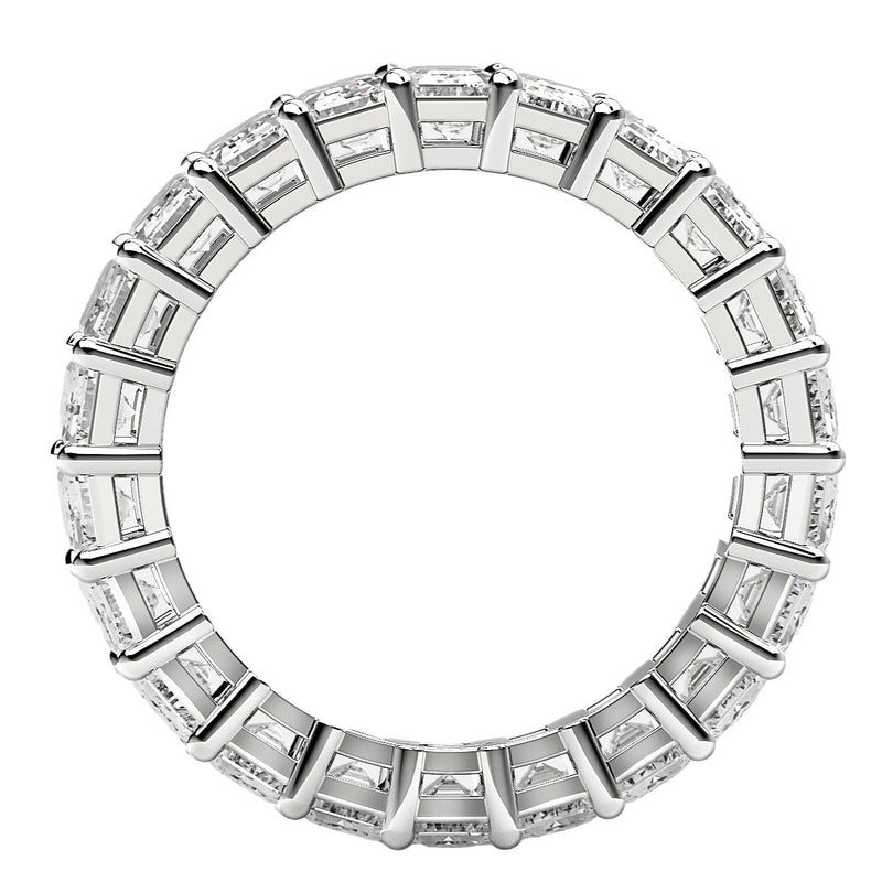 Bids.com Emerald Cut Lab Grown Diamond Eternity Ring in 14k White Gold (6 cttw FG/VS2) Rings White Smoke 4 / White Gold,4.5 / White Gold,5 / White Gold,5.5 / White Gold,6 / White Gold,6.5 / White Gold,7 / White Gold,7.5 / White Gold,8 / White Gold,8.5 / White Gold,9 / White Gold