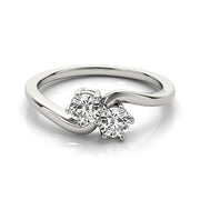 Bids.com Solitaire Two Stone Diamond Ring in 14k White Gold (1/2 cttw) Rings White Smoke 3 / White Gold,3.5 / White Gold,4 / White Gold,4.5 / White Gold,5 / White Gold,5.5 / White Gold,6 / White Gold,6.5 / White Gold,7 / White Gold,7.5 / White Gold,8 / White Gold,8.5 / White Gold,9 / White Gold