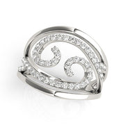 Bids.com Swirl Design Diamond Ring in 14k White Gold (1/2 cttw) Rings White Smoke 3 / White Gold,3.5 / White Gold,4 / White Gold,4.5 / White Gold,5 / White Gold,5.5 / White Gold,6 / White Gold,6.5 / White Gold,7 / White Gold,7.5 / White Gold,8 / White Gold,8.5 / White Gold,9 / White Gold