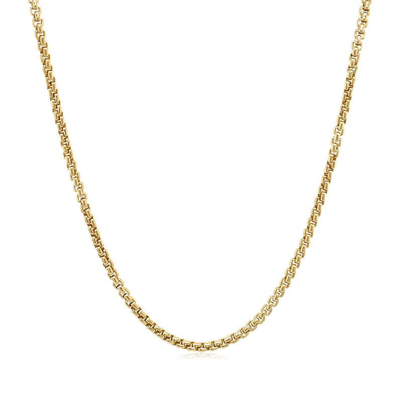 Bids.com 14k Yellow Gold Solid Round Box Chain 1.6 mm Necklaces White Smoke 16 / Yellow Gold,18 / Yellow Gold,20 / Yellow Gold,24 / Yellow Gold