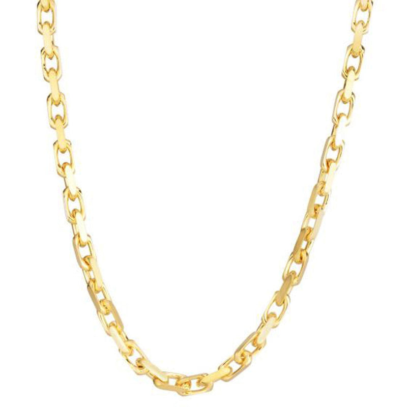 Bids.com 14k Yellow Gold French Cable Link Chain (4.80 mm) Necklaces White Smoke 20 / Yellow Gold,22 / Yellow Gold,24 / Yellow Gold,26 / Yellow Gold
