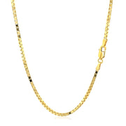 Bids.com 1.6mm 14K Yellow Gold Classic Box Chain Necklaces White Smoke 18 / Yellow Gold,20 / Yellow Gold,22 / Yellow Gold,24 / Yellow Gold,30 / Yellow Gold
