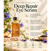 MION Artisan Soap Co. Deep Repair Eye Serum | Infused With Blue Cornflowers Antique White