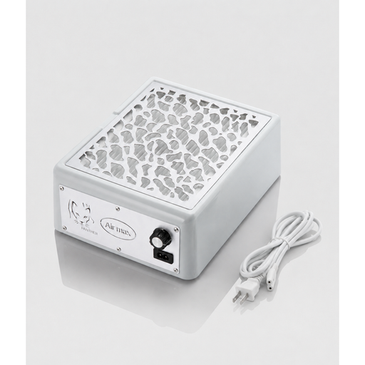 nbmsupply Air Max Panther Nail Dust Collector White with HEPA Filter – Professional Nail Table Vacuum Lavender ONE YEAR WARRANTY