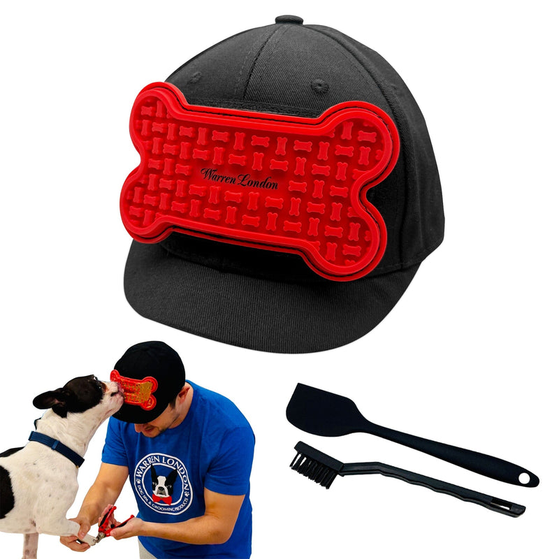 Warren London Distract-A-Hat ™ The Dog Lick Hat Pet Grooming Supplies White Smoke Dog Lick Hat
