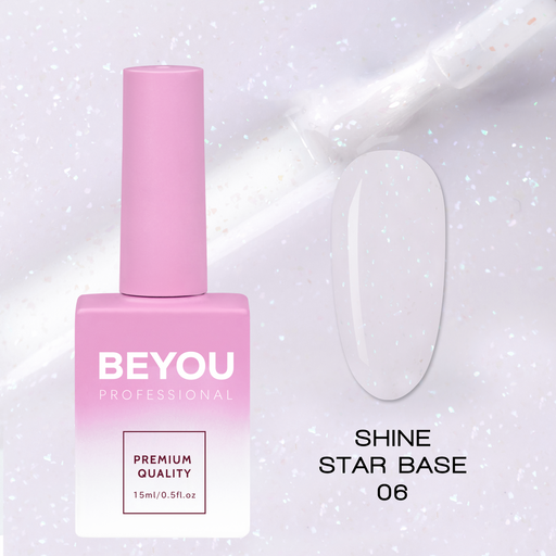 nbmsupply BEYOU Professional Shine Star Base 06 15ml Lavender