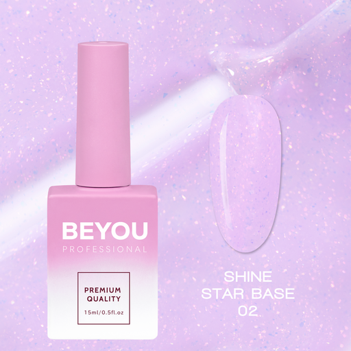 nbmsupply BEYOU Professional Shine Star Base 02 15ml Lavender
