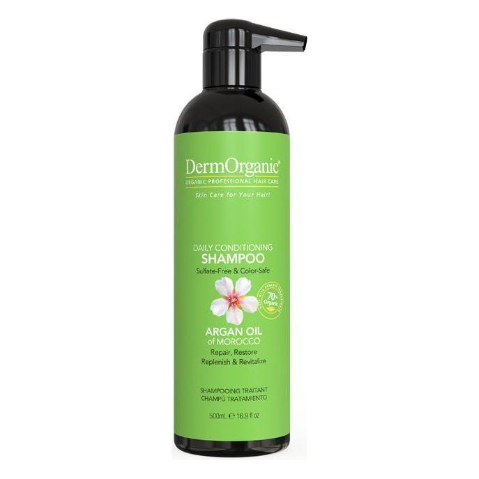 DermOrganic Official Shop Daily Hydrating Shampoo Shampoo Yellow Green 16.9 fl oz (500 ml)