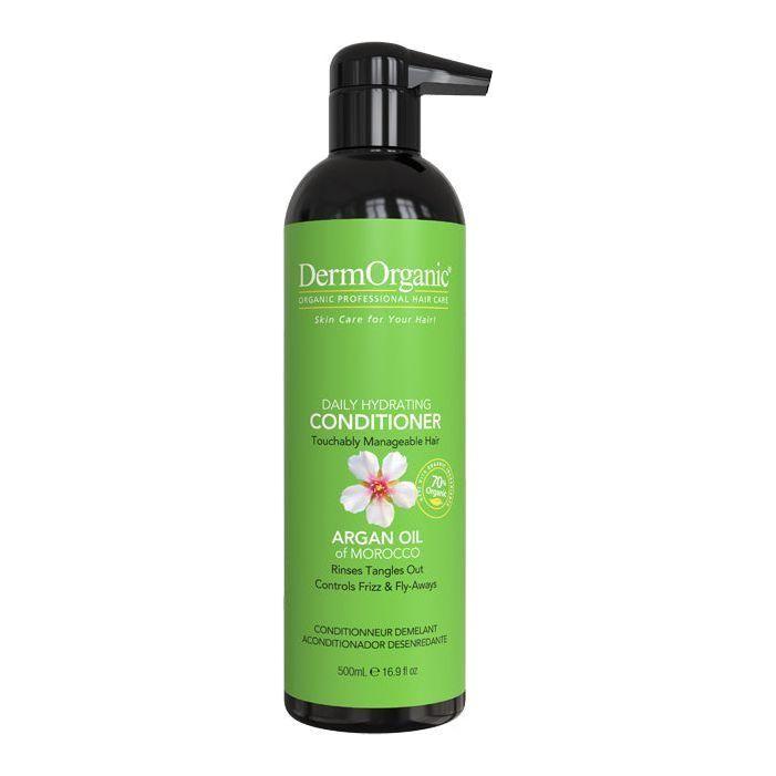 DermOrganic Official Shop Daily Hydrating Conditioner Conditioners Yellow Green 16.9 fl oz (500ml),33.8 fl oz (1 Liter) with Pump