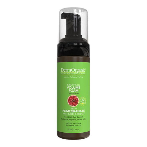 DermOrganic Official Shop Volume Foam Firm Hold Styling Olive Drab 5.1 fl oz (150ml)