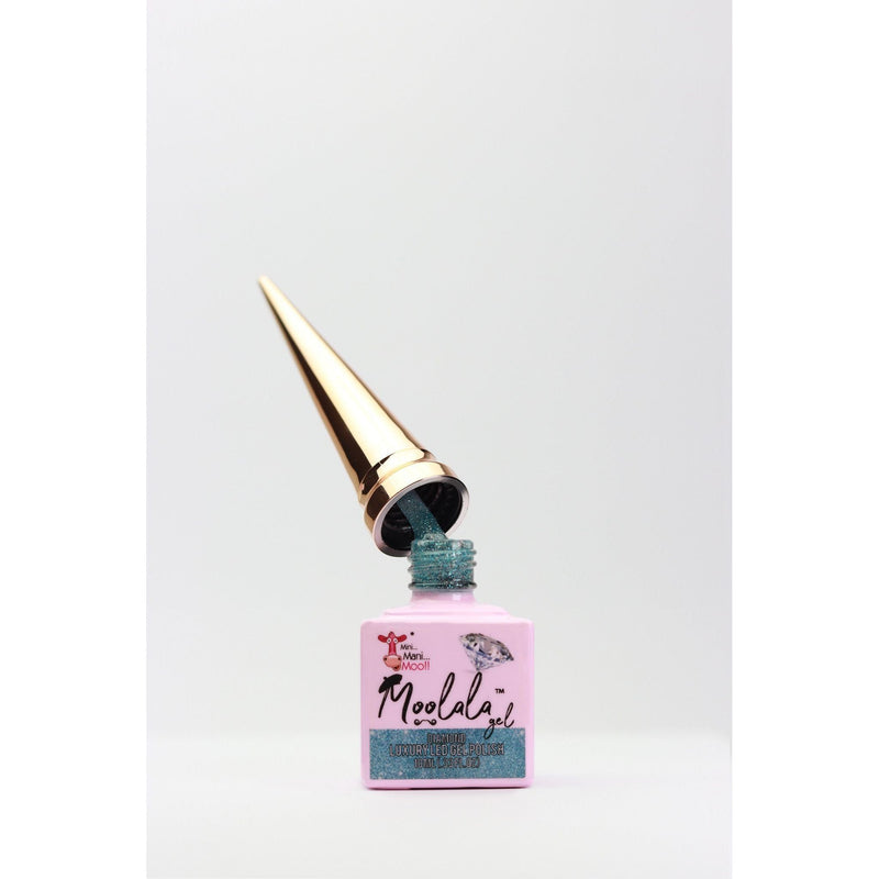 minimanimoo Moolala™ Diamond Luxury Gel Polish - D06 Sky Blue Lavender