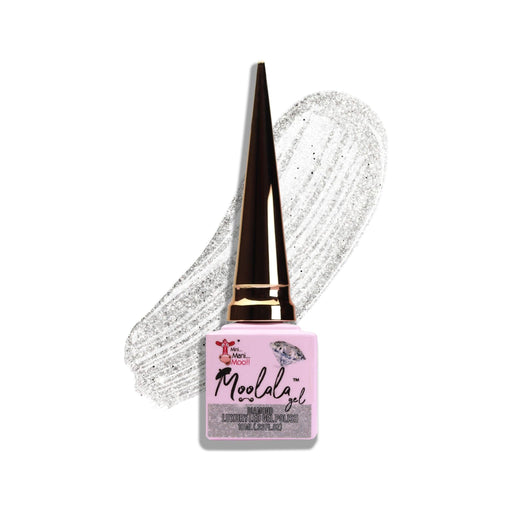 minimanimoo Moolala™ Diamond Luxury Gel Polish - D04 Frosty Light Gray
