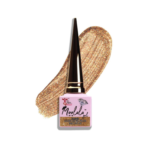 minimanimoo Moolala™ Diamond Luxury Gel Polish - D02 Gold Tan