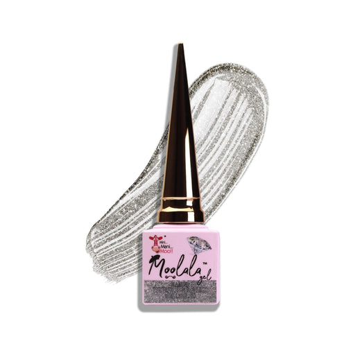 minimanimoo Moolala™ Diamond Luxury Gel Polish - D01 Silver Light Gray