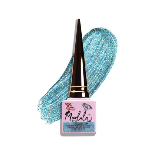 minimanimoo Moolala™ Diamond Luxury Gel Polish - D06 Sky Blue Cadet Blue