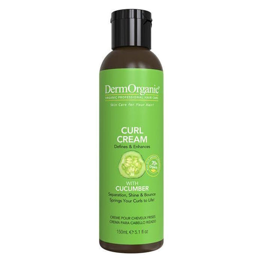 DermOrganic Official Shop Curl Cream Styler Styling Yellow Green 5.1 fl oz (150ml)