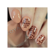 UberChic Beauty Better With Coffee Stamping Plate Rosy Brown
