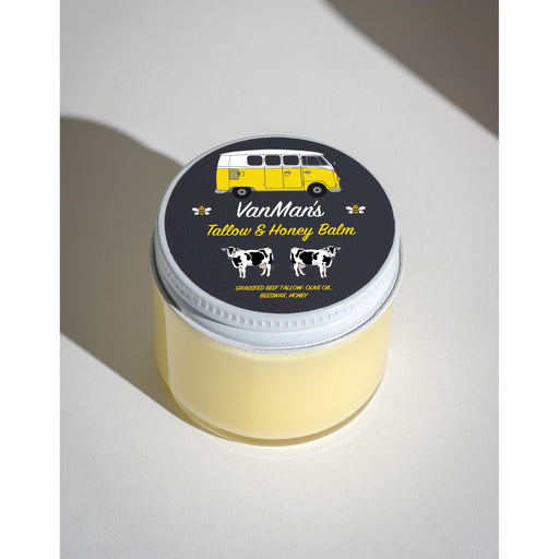 VanMan *No Essential Oils* VanMan's Tallow & Honey Face Balm - Classic Gray Original 2 oz