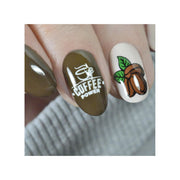 UberChic Beauty Better With Coffee Stamping Plate Light Slate Gray