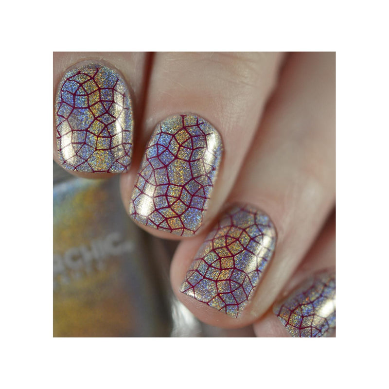 UberChic Beauty Luxe In Lines Stamping Plate Dim Gray