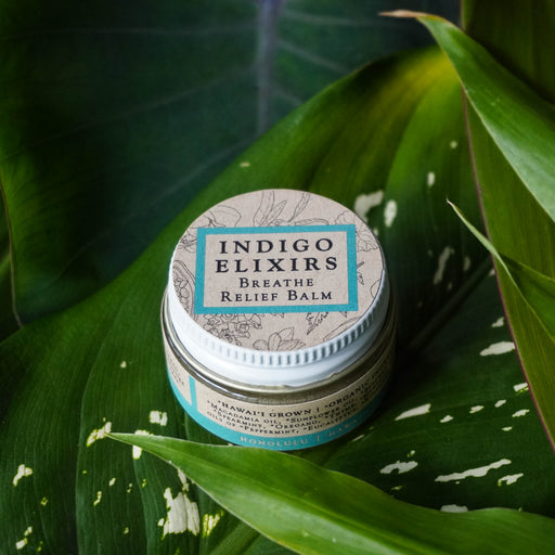 INDIGO ELIXIRS Breathe Relief Balm | Respiratory Support Balm Black 0.75 oz jar