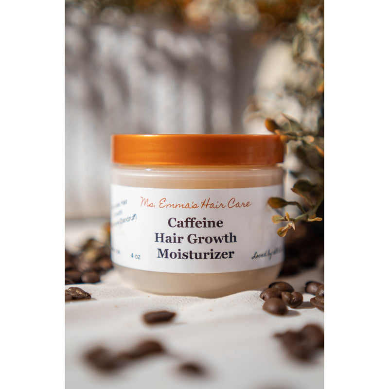 Ms. Emma's Hair Care 4 oz CAFFEINE HAIR GROWTH MOISTURIZER Dark Gray