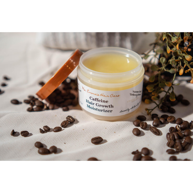Ms. Emma's Hair Care 4 oz CAFFEINE HAIR GROWTH MOISTURIZER Gray