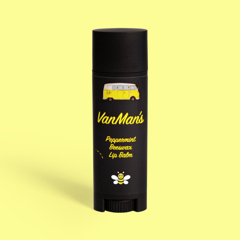 VanMan *New* VanMan's Beeswax Lip Balm Khaki Peppermint / Tube / 3 Pack,Peppermint / Tube / 1 Pack
