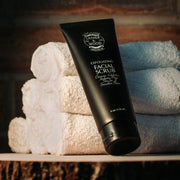 Lather & Wood Shaving Co Exfoliating Face Scrub Men Grooming, Health Black