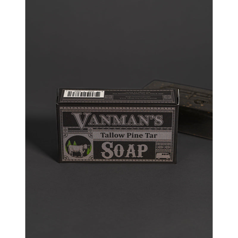 VanMan VanMan's Tallow & Pine Tar Soap Dark Slate Gray 1 Pack,2 Pack,3 Pack,5 Pack,10 pack