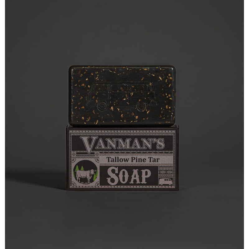 VanMan VanMan's Tallow & Pine Tar Soap Dark Slate Gray 1 Pack,2 Pack,3 Pack,5 Pack,10 pack