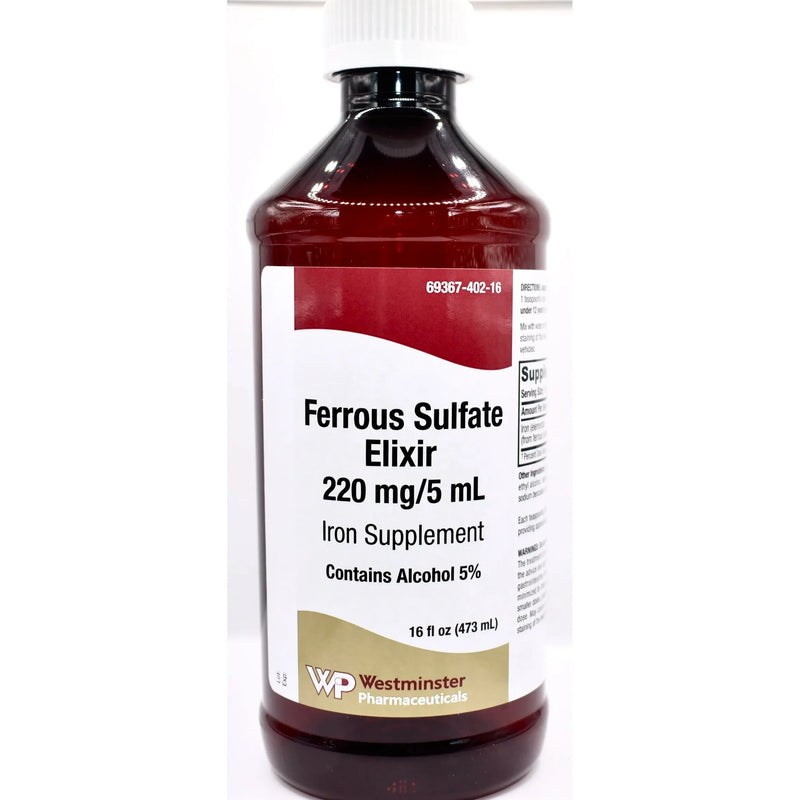Westminter FERROUS SULFATE 220 MG-5 ML EL Vitamins & Supplements White Smoke