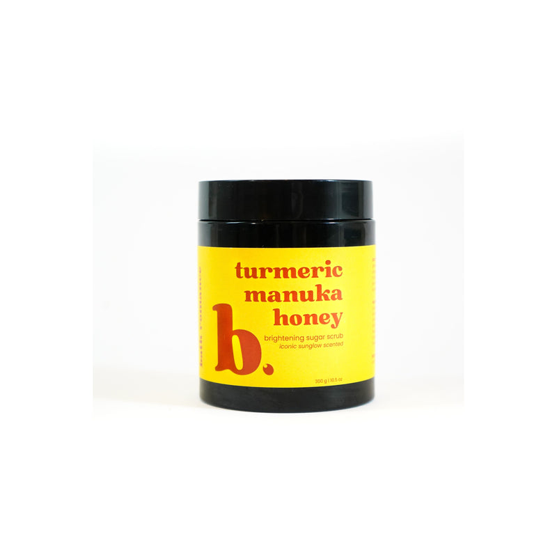 Bath Romance turmeric + manuka honey sugar scrub - iconic sunglow scent Black