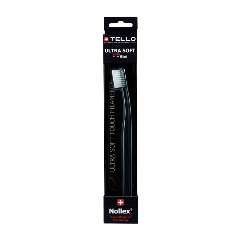 Tello Tello 6420 Ultra Soft Touch Filaments Toothbrush Toothbrush Black