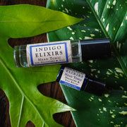 INDIGO ELIXIRS Head Tonic | for Headaches & Vog Aromatherapy Black 0.3 oz roller,Mini 0.1 oz roller
