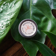 INDIGO ELIXIRS Solve All Salve | for Abrasions & Irritations Balm Dark Green 0.5 oz tin,0.75 oz jar