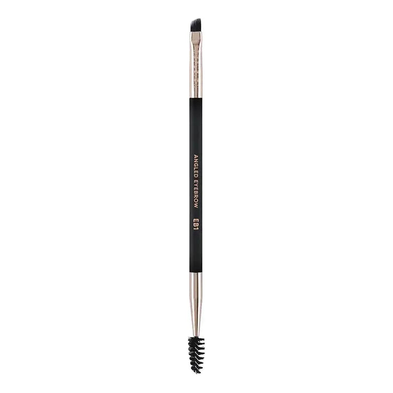 Profusion Cosmetics Artistry Series | Dual-Ended Angled Eyebrow Brush Makeup Brushes Dark Slate Gray