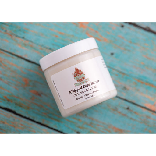 Lizzie's All-natural Products Whipped Shea Butter Light Slate Gray Oatmeal & Honey / 4 ounce