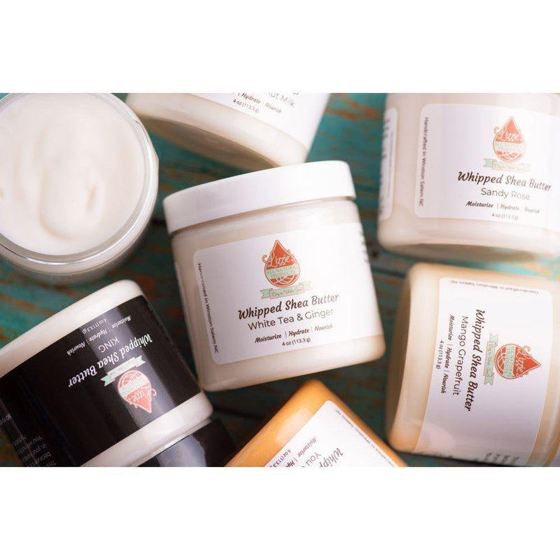 Lizzie's All-natural Products Whipped Shea Butter Dark Slate Gray Rich Auntie / 4 ounce,Mango-Grapefruit / 2 ounce travel size,Mango-Grapefruit / 4 ounce,Unscented / 4 ounce,You Glow Girl / 2 ounce travel size,You Glow Girl / 4 ounce,Sandy Rose / 2 ounce travel size,Sandy Rose / 4 ounce,KING / 2 ounce travel size,KING /
