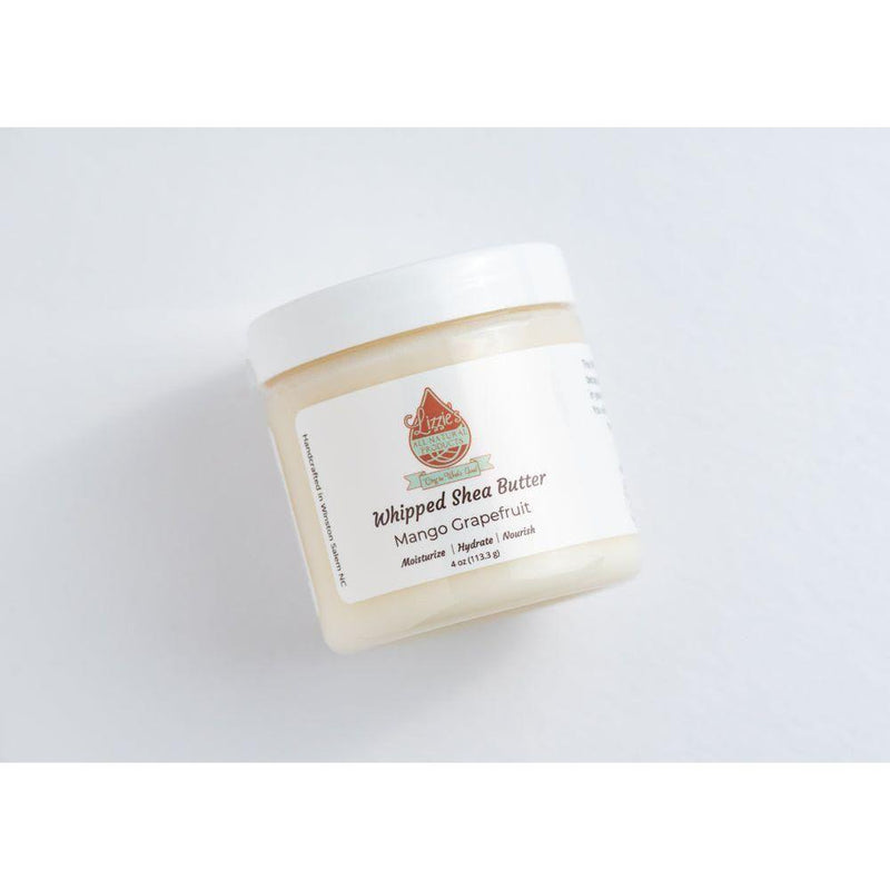 Lizzie's All-natural Products Whipped Shea Butter Light Gray Mango-Grapefruit / 4 ounce