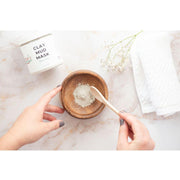 Lizzie's All-natural Products Clay Mud Mask Antique White Clay Mud Mask,Clay Mud Mask Applicator Brush - brush only