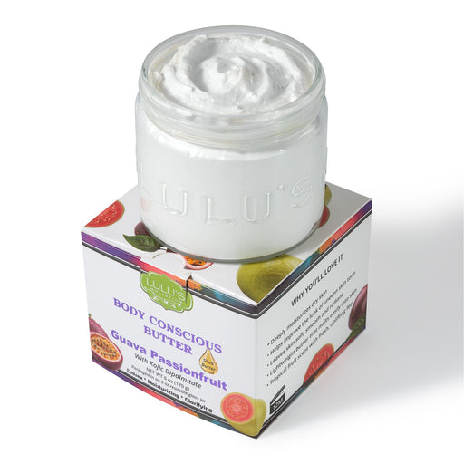 Lulu’s Holistics Guava Passionfruit Kojic Whipped Shea Body Butter – Target Uneven Tone & Glow Lotion & Moisturizer White Smoke 1 (8oz jar),2 (8oz jars),3 (8oz jars),4 (8oz jars)