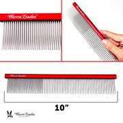 Warren London Detangling Strong Comb Pet Combs & Brushes White Smoke