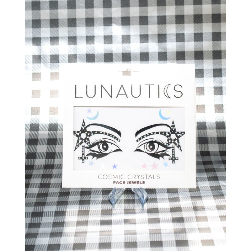 Lunautics Spellbound - Black Graphic Liner Face Stickers Face Jewel Light Gray