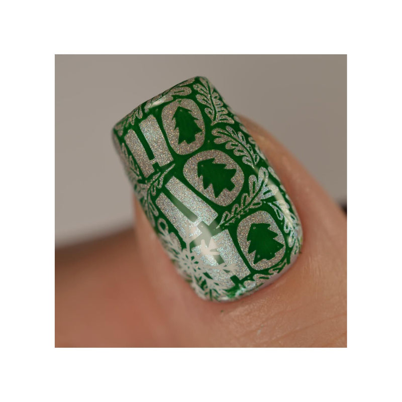 UberChic Beauty Ho Ho Ho Stamping Plate Dim Gray