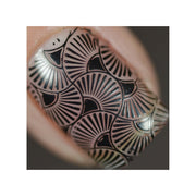 UberChic Beauty Art Deco Refinement Stamping Plate Dim Gray