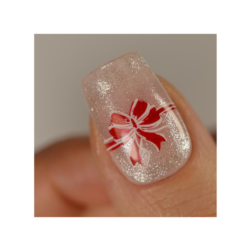 UberChic Beauty Ho Ho Ho Stamping Plate Light Gray