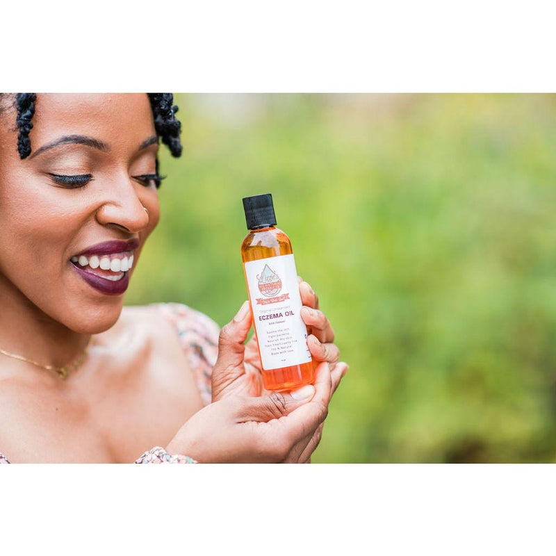 Lizzie's All-natural Products Lizzies Eczema Oil Dark Khaki Lavender Chamomile 8 oz.,Eucalyptus Chamomile 8 oz.,Original Unscented 8 oz.,Lavender Chamomile 4 oz.,Eucalyptus Chamomile 4 oz.,Original Unscented 4 oz.
